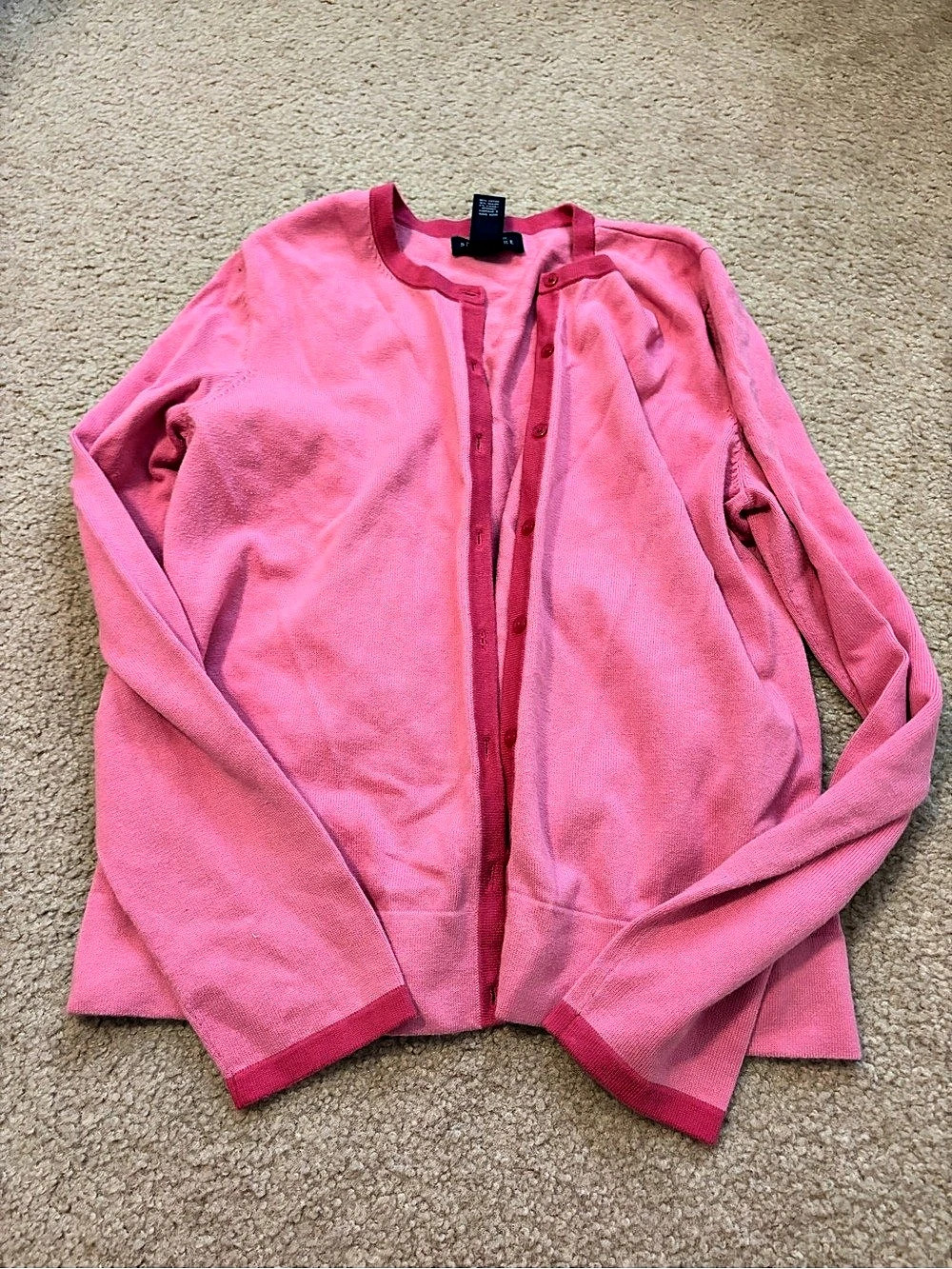 pink cardigan